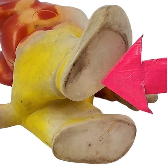 Vintage Tom and Jerry Squeaky Jerry Mouse 9" Kitschy Toy 1960s - Picture 6 of 11